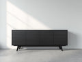Mobile ingresso-Legno ingegnerizzato-185x41x74 cm-Nero-Minimalista