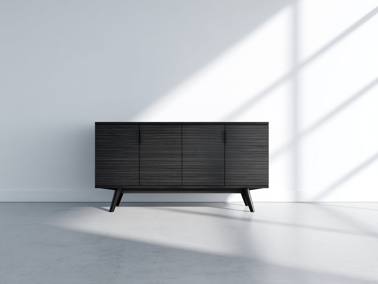 Mobile ingresso-Legno ingegnerizzato-164x38x72 cm-Nero-Moderno