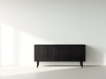 Mobile ingresso - legno - 145x38x72 cm - nero - minimalista