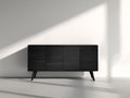 Mobile ingresso-Legno ingegnerizzato-176x40x75 cm-Nero-Moderno