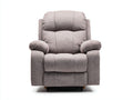Poltrona reclinabile - tessuto - 98x92x106 cm - grigio tortora - classica imbottita